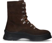 Sacha - Homme - Boots hautes à lacets en daim marron - Taille 42