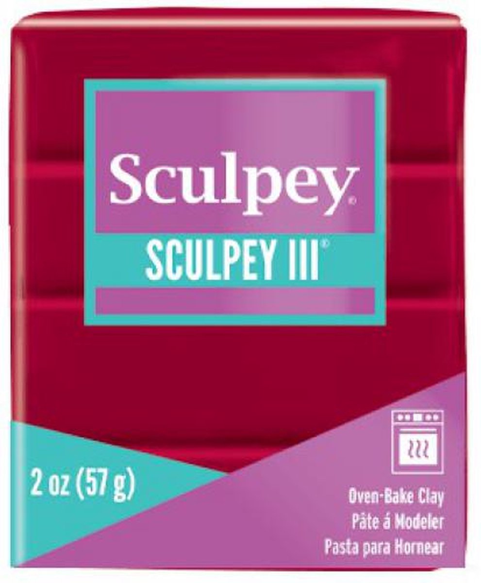 Klei III red - 57 gr - Sculpey