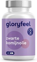 gloryfeel Black Seed Oil - 1000 mg zwarte komijnzaad olie per dagelijkse dosis - 420 capsules - zwarte komijn met vitamine e