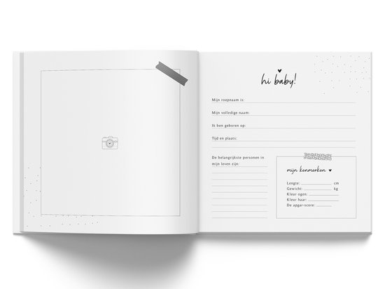 Fyllbooks Babyboek Mijn eerste jaar - Linnen Beige