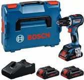 Bosch GSR18V-90C Batterie Li-ion 18V Jeu de tournevis (batterie 3x 4Ah) en L-Boxx - 64Nm