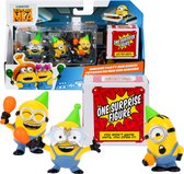 Despicable Me 4 - Minions Party Bus Bunch - 4 Minions speelfiguren