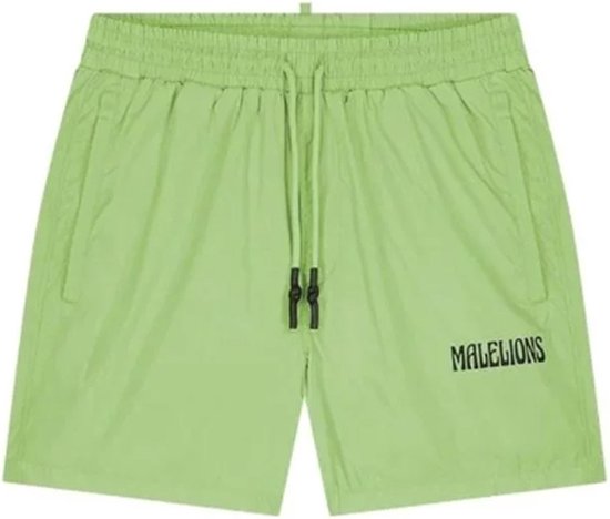 Malelions Men Boxer 2.0 Swim Shorts Light Green/Black