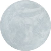 vidaXL-Vloerkleed-HUARTE-laagpolig-zacht-wasbaar-Ø-120-cm-blauw