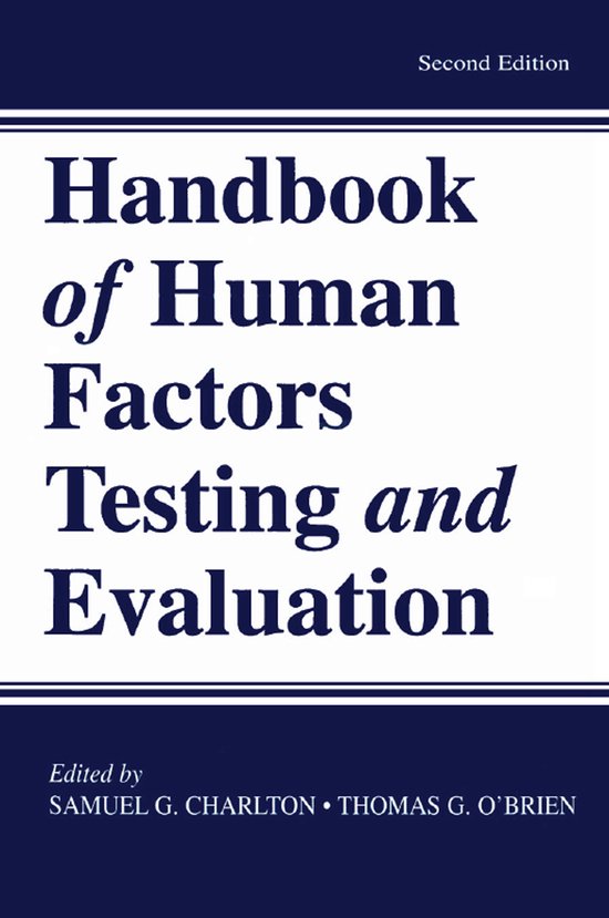 Handbook of Human Factors Testing and Evaluation - cover