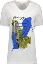 Zoso T-shirt Noa 242 0016 1010 White Strong Blue Dames Maat - XL