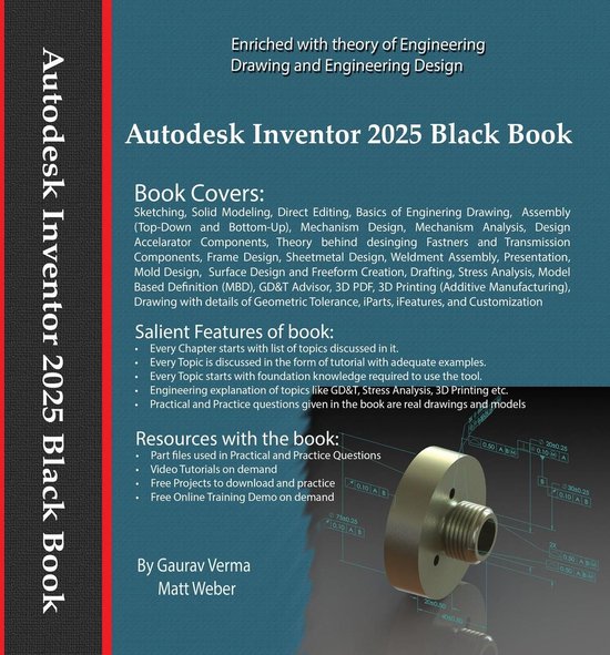 Autodesk Inventor 2025 Black Book - cover