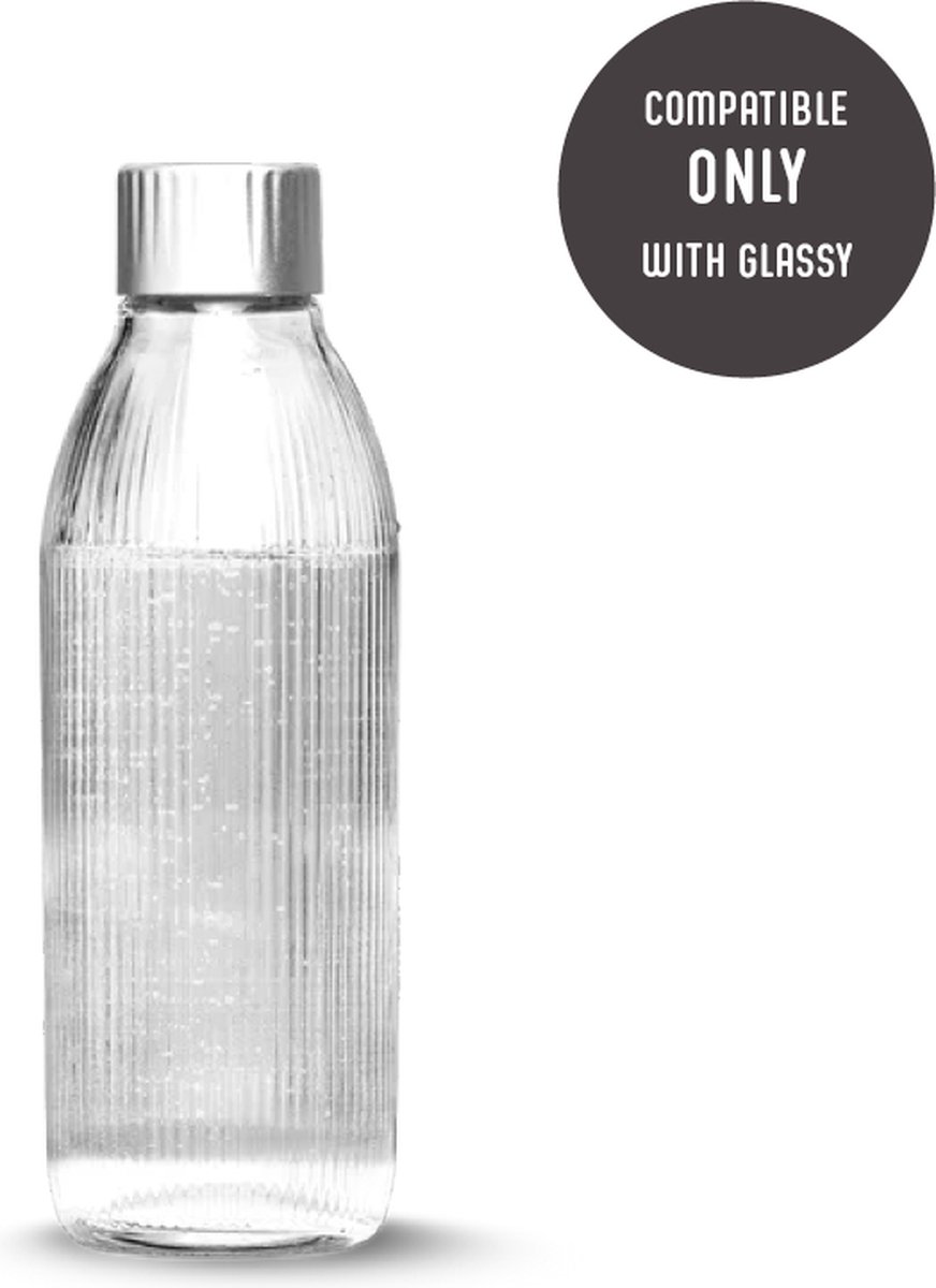 Mysoda 1PB10G-S - glazen waterfles - geschikt voor Mysoda Glassy serie