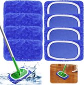 8 stuks voor Swiffer Dweilen Doeken Microvezel Set Doeken Herbruikbaar voor Swiffer Veegmachine Mop, Nat Droog Mop Hoes voor het reinigen van harde vloeren en houten vloeren (Blauw)