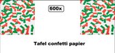 600x Confettis de table drapeaux Italie - Papier - Championnat d'Europe de football Italie soirée à thème Fête festival événement
