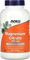Vitaminen - Magnesium Citrate 200mg 250 Tablets - Now Foods