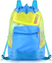 Strandspeelgoedtas, opvouwbare rugzak, tas voor kindermazen, strandspeelgoed, tas voor zandspeelgoed, waterspeelgoed, rugzak voor kinderen