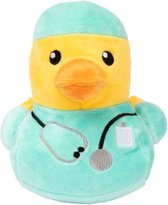 FuzzyYard Duck - Dokter eend - knuffel voor de hond - speelgoed voor de hond -