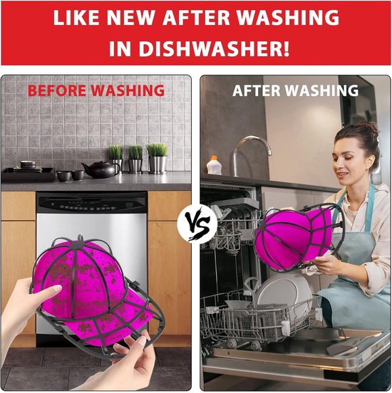 Coopache Hoedwasmachine - Voor Baseball Caps In Vaatwasser & Wasmachine
