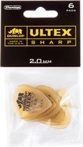 Jim Dunlop - Ultex Sharp - Plectrum - 2.00 mm - 6-pack
