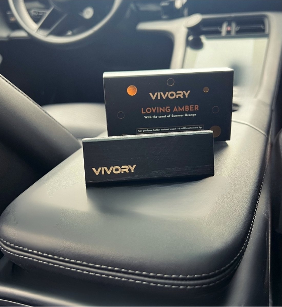 Vivory Luxe Autoparfum - Flaming Flowers - met de zachte geur van Roses en Oudh