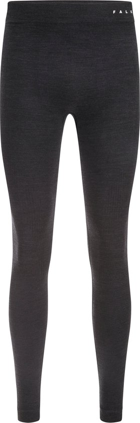 FALKE Wool-Tech Long Tights warmend, anti zweet functioneel ondergoed sportbroek heren zwart - Maat L