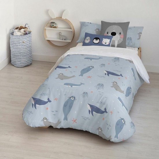 Noorse hoes Kids&Cotton Tabor Small Blauw 180 x 240 cm