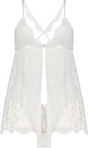 Hunkemöller Bridal Lace Babydoll Wit XS