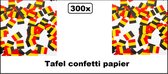 300x Vlaggetjes tafelconfetti Belgie - Papier - EK voetbal Belgium thema feest Party festival evenement