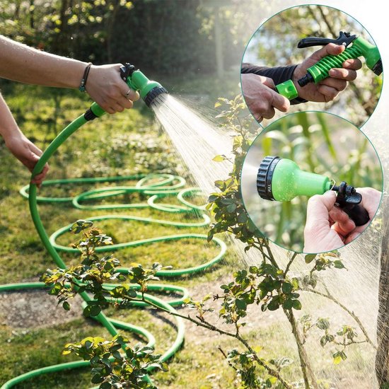 Tuyau D’arrosage Extensible Sumsoctober - 7,5 M / 10 M / 15 M / 20 M - Léger Et Résistant - Pour Jardin, Lavage Voiture, Plantes - 8