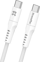 XtremeMac FlexiCable USB-C naar USB-C - 60W - 1.5m - Wit