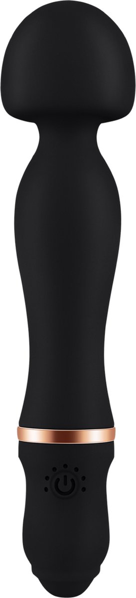 Goedkoopste Cupitoys® Wand vibrator - 24cm - Zwart - 7 standen - Vibrators voor vrouwen en mannen - Sex toys voor vrouwen en mannen