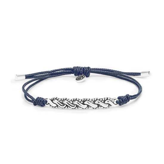 SILK Jewellery - Blauw Armband - Breeze - 778MAR.1 - Maat 1,0