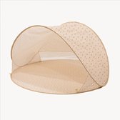 Vilolux® - Mrs Ertha - Pop-up strandtent - Beach tent - Beach shelter - UV 50+ - Beige - Flower buds