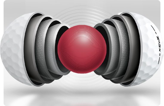 Taylormade TP5X TM23 Golfballen Geel van TaylorMade — afbeelding 2