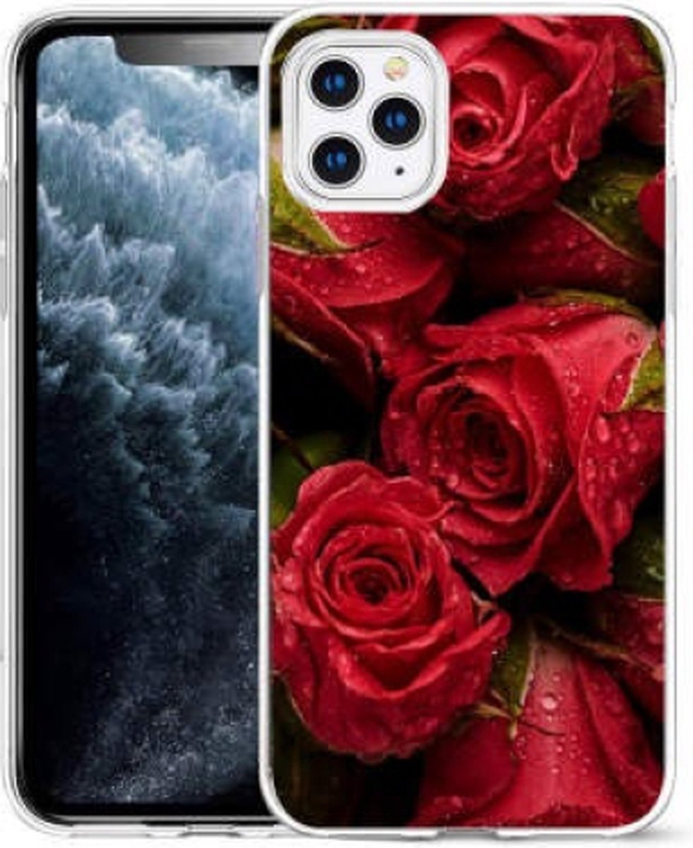 Cityhoesje-iPhone 14 Pro Max hoesje – Bloemen – Backcover
