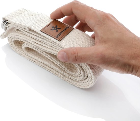 H&S Yoga riem met lussen, set van 2 banden, 1,85 en 2,45 m lange
