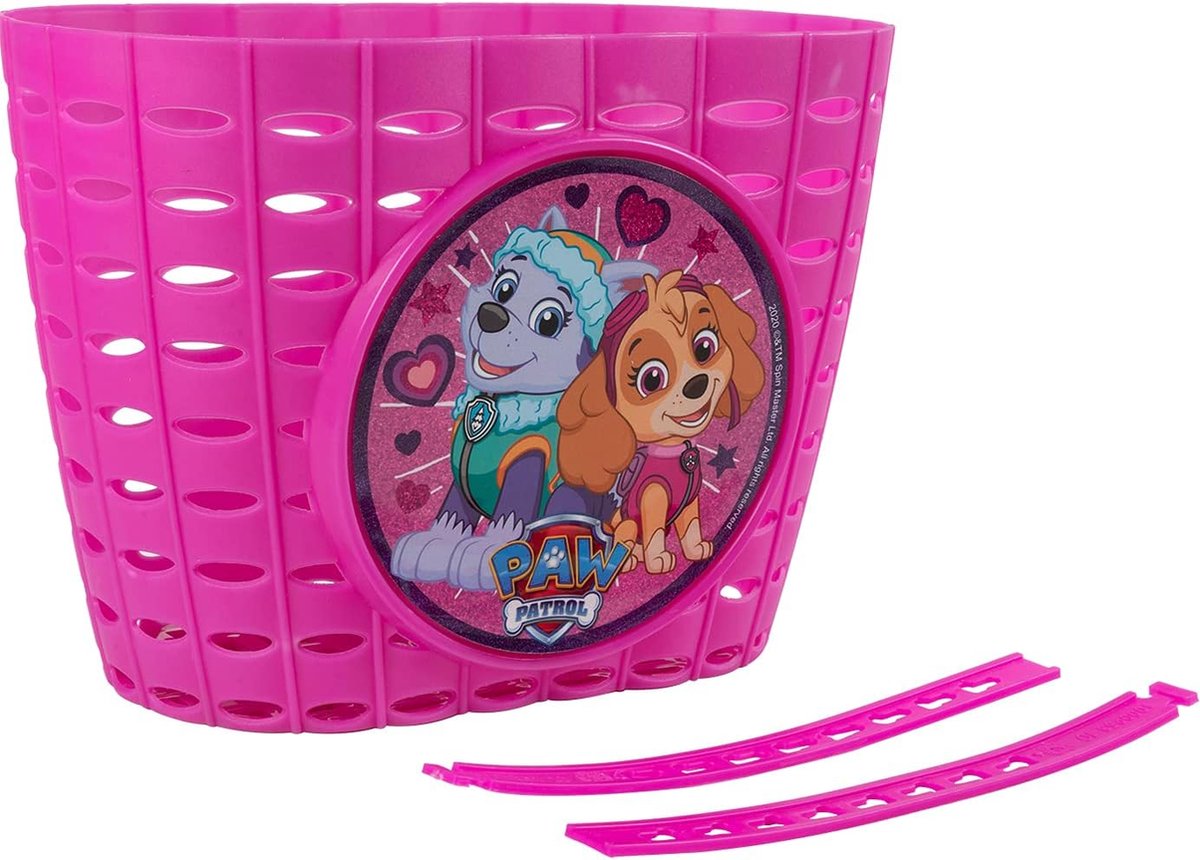 Fietsmand Kinderen - Voorop mandje - Fietsen Meenemen - Eenvoudige Bevestiging - 20 cm Lengte - Roze