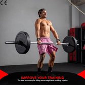 NRG fitness Lifting Straps- Powerlifting- Fitness- Accessories- Zwart- Bodybuilding- Lifting straps- Gym handgrepen- Kunstleer