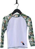 Ducksday - UV-Zwemshirt voor kinderen - UV-werend UPF50+ - Rashguard met lange mouwen - unisex - Toucan - maat 2 jaar