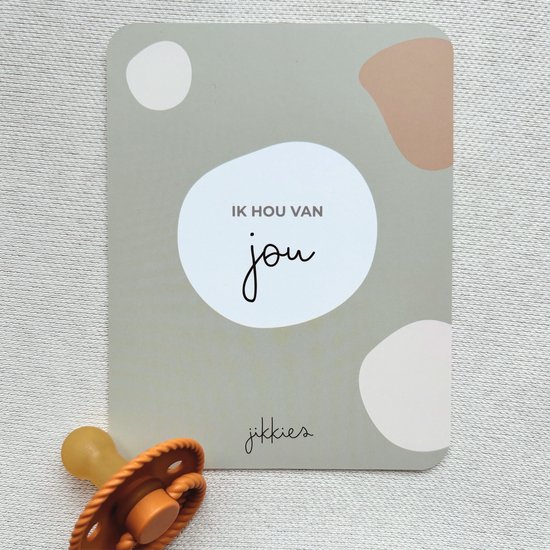 Jikkies ® - 16 Dubbelzijdige Mijlpaalkaarten - Eerste Levensjaar - Milestone Cards - Uniek Design - Foto Mijlpaalkaarten - Baby Shower - Kraam Cadeau van Jikkies — afbeelding 5