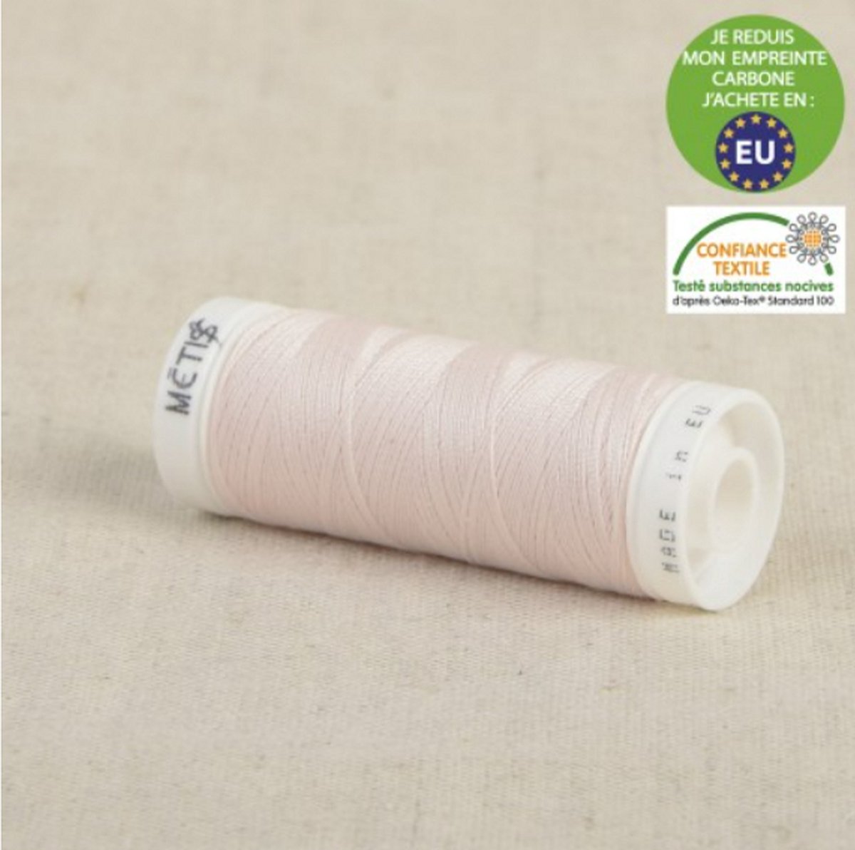 Garen 2 stuks 200m - licht roze - universeel naaigaren - 100% polyester