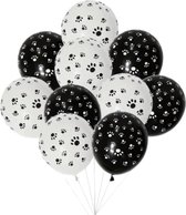 12x hondenpootjes ballonnen
