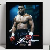 Mike Tyson Ingelijste Handtekening – 15 x 10cm In Klassiek Zwart Frame – Gedrukte handtekening – GOAT of Boxing