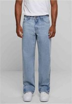 Urban Classics - Heavy Ounce Zipped Jeans Broek rechte pijpen - Taille, 34 inch - Blauw