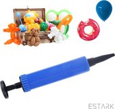 ESTARK® Ballonnenpomp Met Opzetstuk - Ballonnenpomp - Ballon - Ballonnen Pomp - Ballonpomp - Balloons Pump - Ballonnenpomp - 16 CM - Blauw