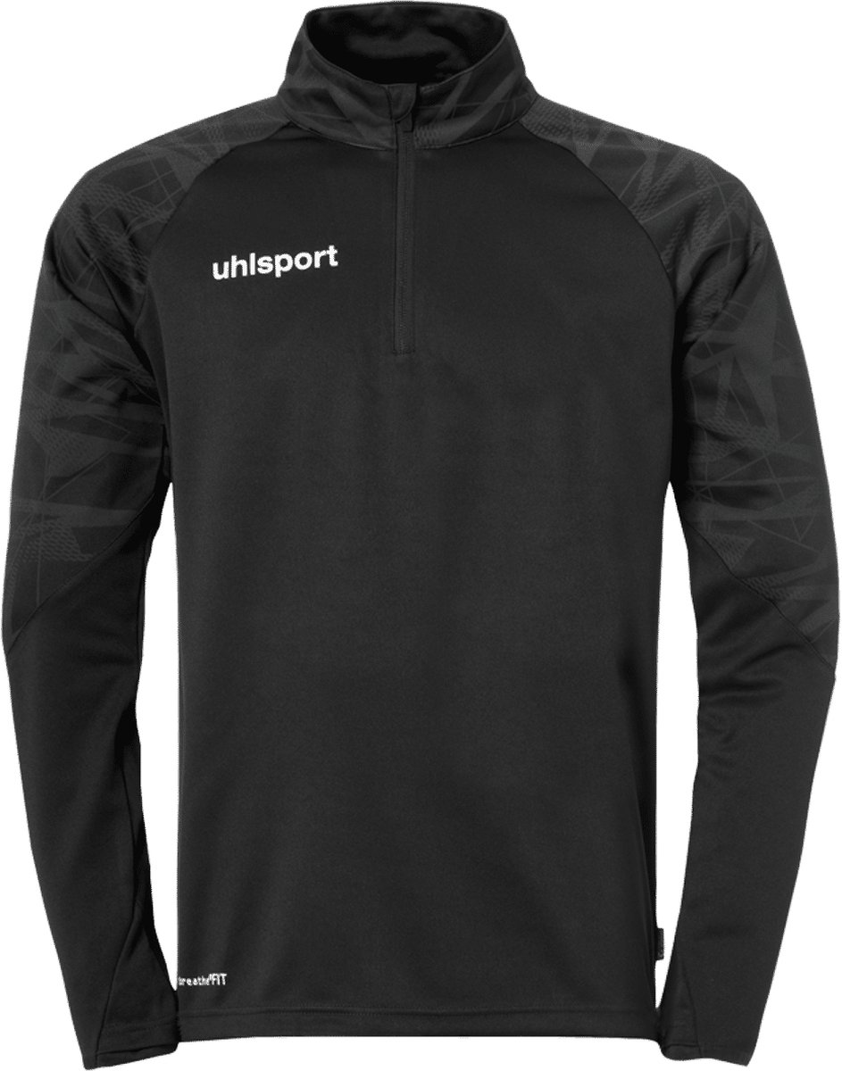 Uhlsport Goal 25 Ziptop Heren - Zwart / Antraciet | Maat: M