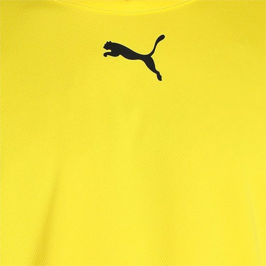 Puma Teamrise Shirt Korte Mouw Heren - Geel | Maat: S