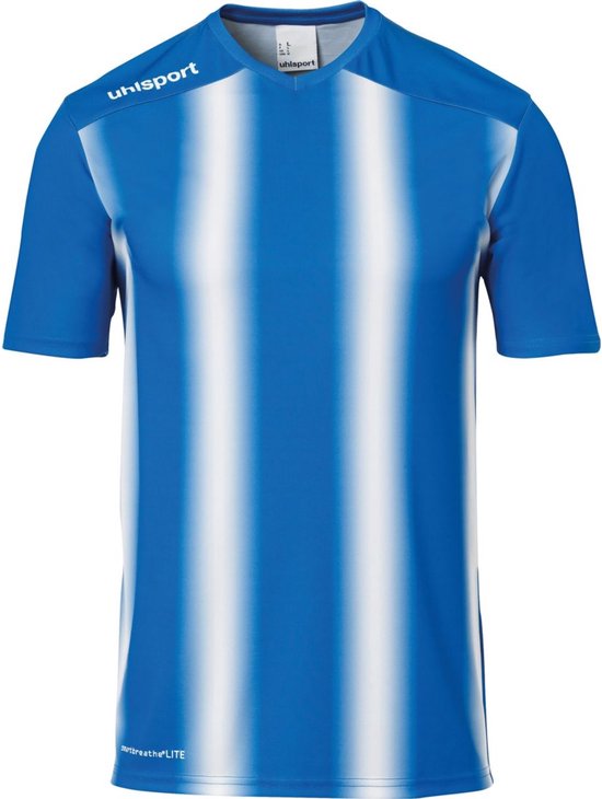 Uhlsport Stripe 2.0 Shirt Korte Mouw Kinderen - Royal / Wit | Maat: 128
