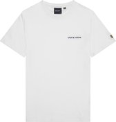 Lyle & Scott Embroidered T-shirt Polo's & T-shirts Heren - Polo shirt - Wit - Maat XL