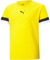 Puma Teamrise Shirt Korte Mouw Kinderen - Geel | Maat: 116