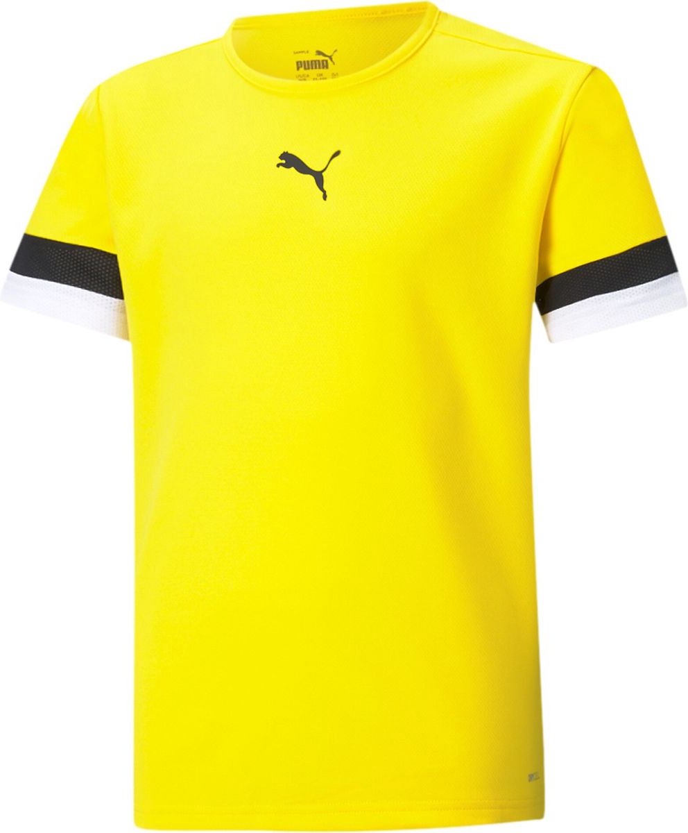 Puma Teamrise Shirt Korte Mouw Kinderen - Geel | Maat: 116