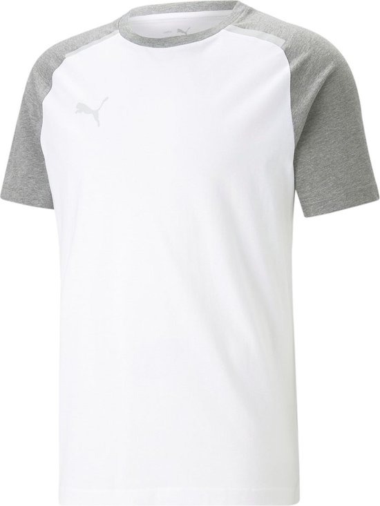 Puma Team Cup Casuals T-Shirt Heren - Wit | Maat: M