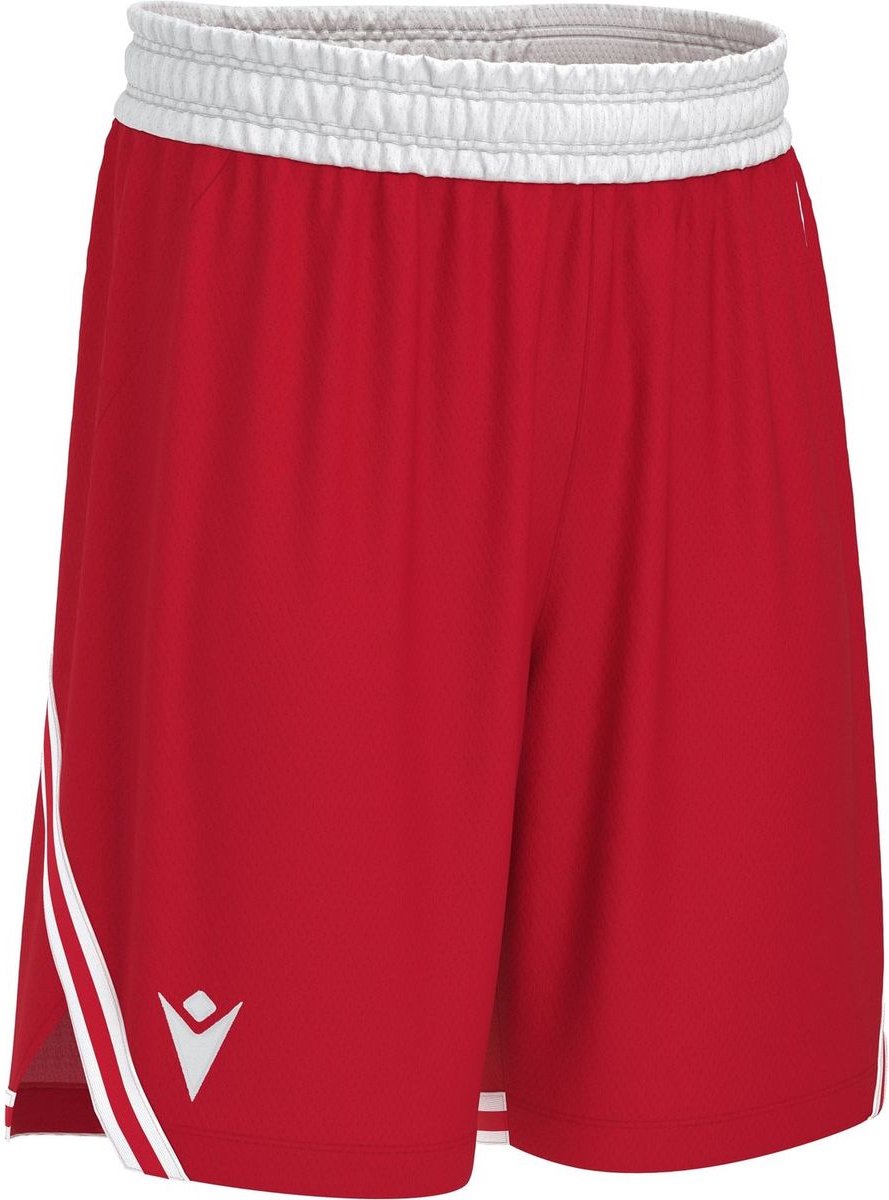 Macron Kansas Eco Basketbalshort Heren - Rood / Wit | Maat: XS