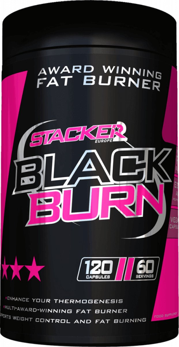 Stacker2 Black Burn (120) Standard - Dieet & Gewichtsbeheersing - Fatburner